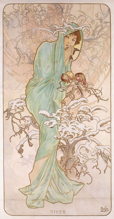 Hiver, vers 1896 - Alphonse Mucha