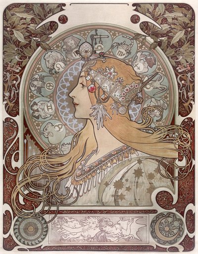 Zodiaque - Alphonse Mucha