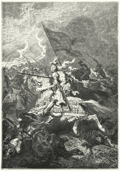 Bataille de Fornovo, Italie - Alphonse Marie de (after) Neuville