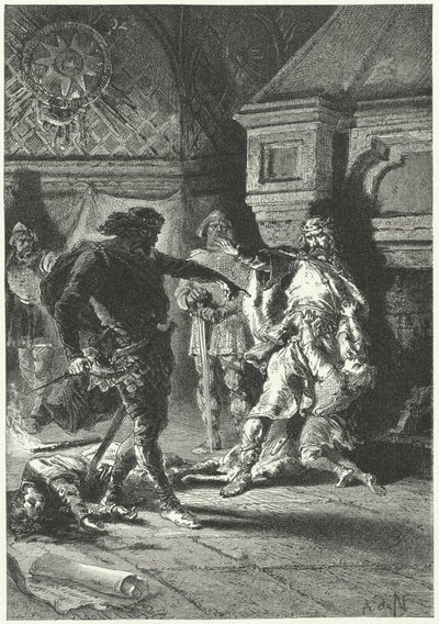 Clovis Ier imposant sa volonté en tant que roi des Francs - Alphonse Marie de (after) Neuville