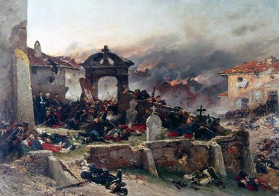 À Neuville, le cimetière de Saint-Privat - Alphonse Marie de Neuville