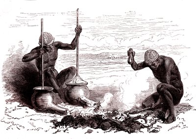 Forgerons natifs de la tribu Latuka. Soudan du Sud - Alphonse Marie de Neuville