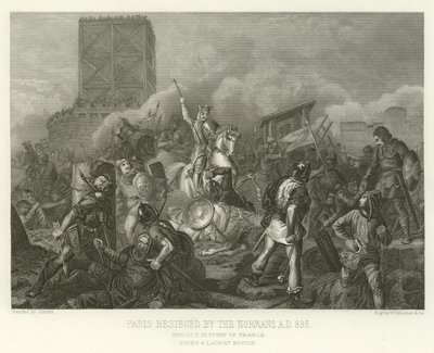 Paris assiégé par les Normands, 885 après J.-C. - Alphonse Marie de Neuville