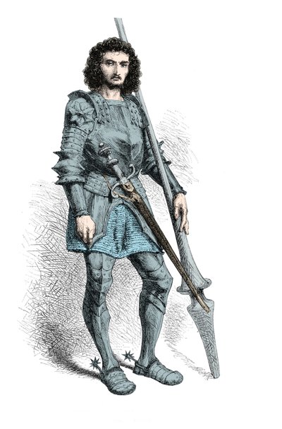 Portrait of Gaston de Foix (Engraving) - Alphonse Marie de Neuville
