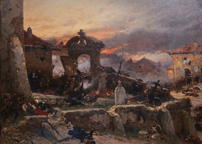 Le cimetière de Saint-Privat, 18 août 1870, 1881 - Alphonse Marie de Neuville