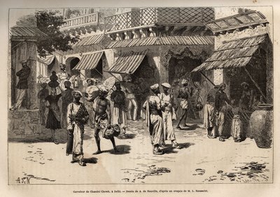 Le carrefour de Chandni Chowk, la rue des vers à soie, l