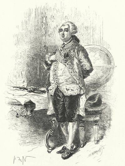 Roi Louis XVI de France - Alphonse Marie de after Neuville
