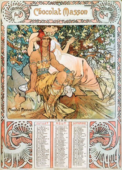 Page de calendrier de l