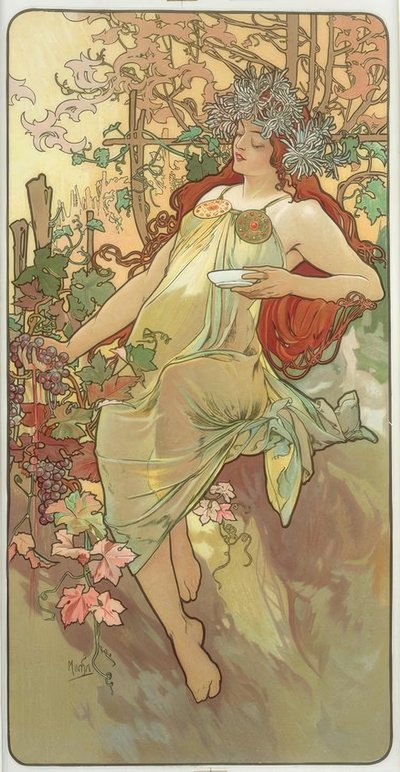 Automne - Alphonse Mucha