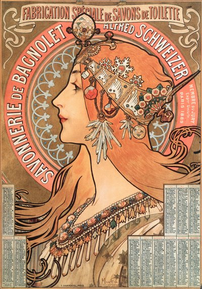 Page de calendrier de l