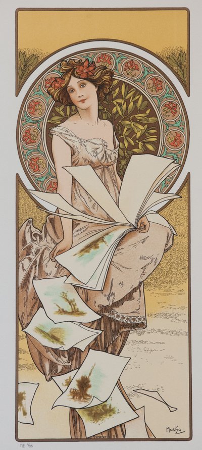 Calendrier Champenois, vers 1897 - Alphonse Mucha