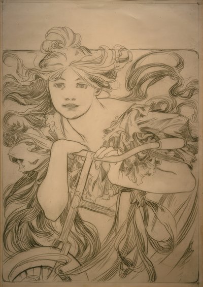 Cycles Perfecta, esquisse de conception - Alphonse Mucha
