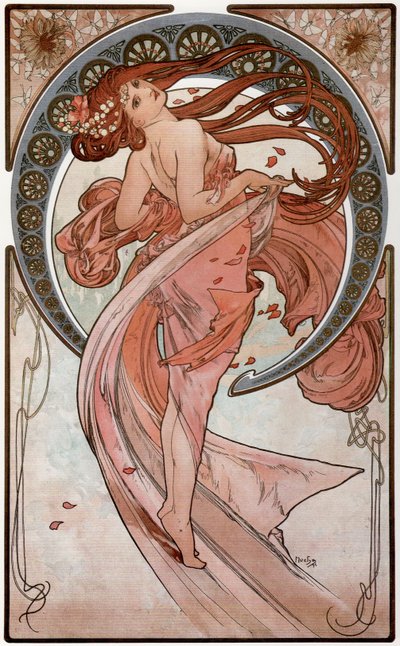 Danse de la série Les Arts, 1898 - Alphonse Mucha
