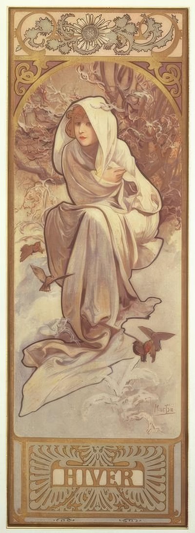 Hiver - Alphonse Mucha