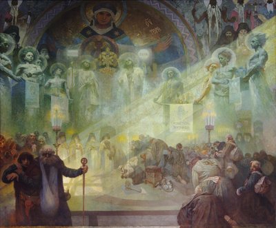 Mont Athos sacré, 1926 - Alphonse Mucha