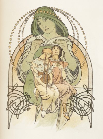 Illustration de Ilsee, Princesse de Tripoli, 1897 - Alphonse Mucha
