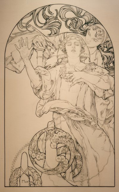 Cinéma avec orgue Wurlitzer - Alphonse Mucha