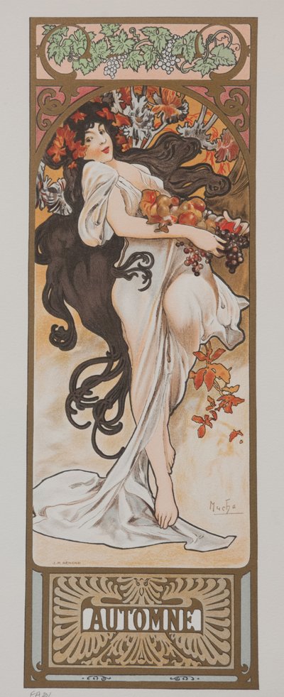 Les Saisons. Automne, 1897 - Alphonse Mucha