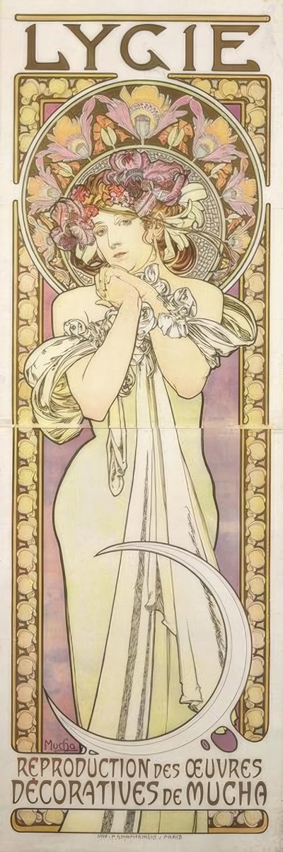 Lygie – Reproduction des œuvres décoratives de Mucha - Alphonse Mucha