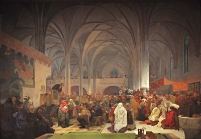 Maître Jan Hus prêchant à la chapelle de Bethléem, Le cycle de l