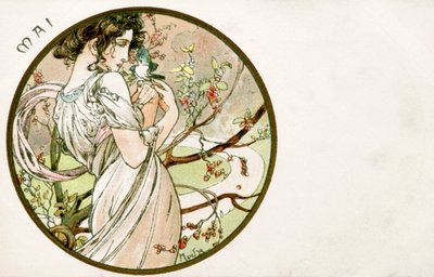 Mai - Alphonse Mucha