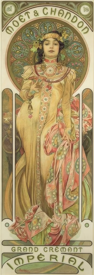 Moët & Chandon / Grand Crémant Impérial - Alphonse Mucha