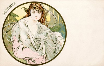 Octobre, 1900 - Alphonse Mucha