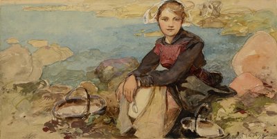Sur le rivage, c. 1900 - Alphonse Mucha
