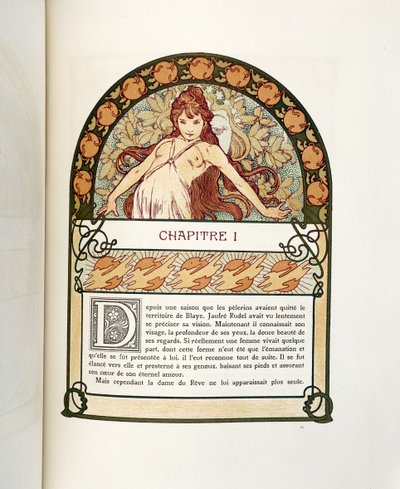 Page de Ilsee, Princesse de Tripoli, 1897 - Alphonse Mucha