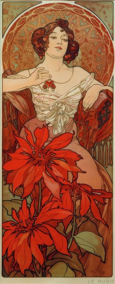 Rubis - Alphonse Mucha