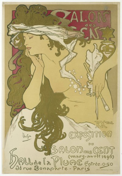 Salon des Cent, XXme Exposition du Salon des Cent, mars-avril - Alphonse Mucha