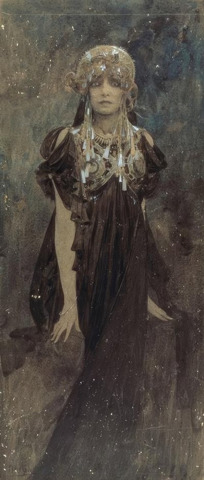 Sarah Bernhardt dans le rôle de Médée - Alphonse Mucha