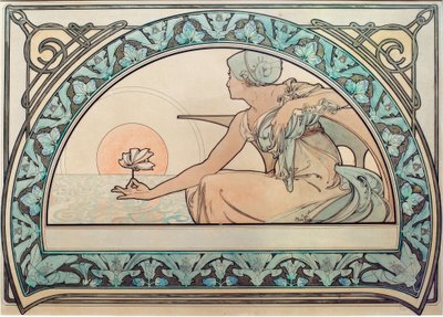 Nénuphar - Alphonse Mucha