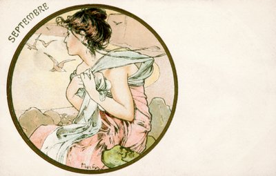 Septembre, 1900 - Alphonse Mucha
