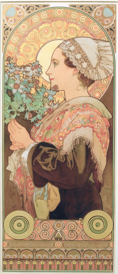 Chardon argenté - Alphonse Mucha