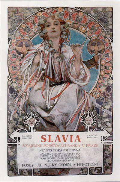 Affiche Slavia, 1907 - Alphonse Mucha