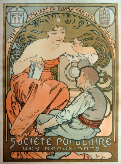 Société Populaire des Beaux-Arts / L’art enseigné au peuple - Alphonse Mucha