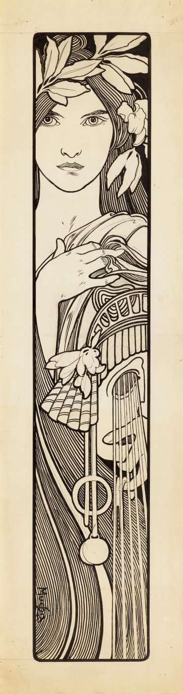 Thalie, la muse de la comédie, 1897 - Alphonse Mucha