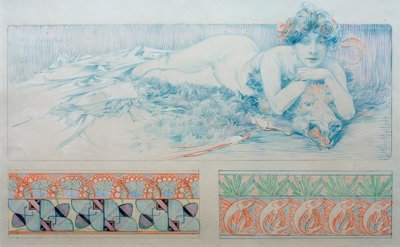 Esquisse pour la planche 4 - Alphonse Mucha