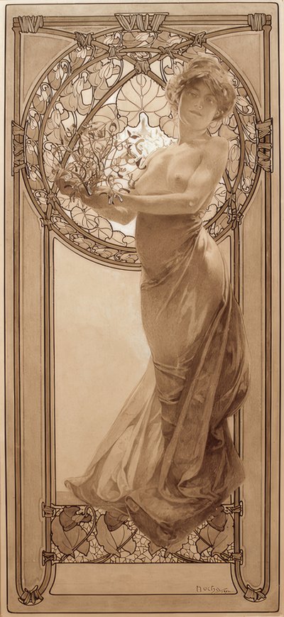 Esquisse pour la planche 8 - Alphonse Mucha