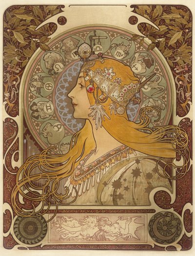 Zodiaque - Alphonse Mucha