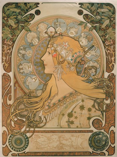 Zodiaque - Alphonse Mucha