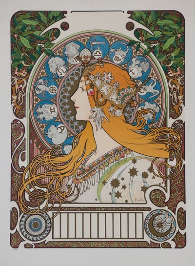 Zodiaque, 1896 - Alphonse Mucha