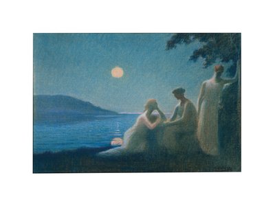 Sous un rayon de lune, vers 1895 - Alphonse Osbert