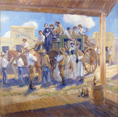 Le gouverneur Burnett remettant la charte de l