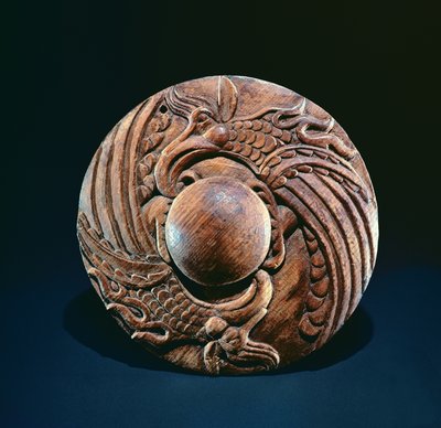 Rondelle décorée de deux griffons, nomade de l