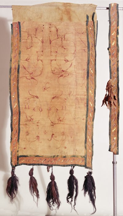 Couverture de selle recouverte de soie chinoise, 5e-4e siècle av. J.-C. - Altaic School