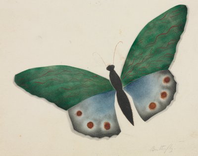 Papillon (aquarelle) - Altha Mary Nims