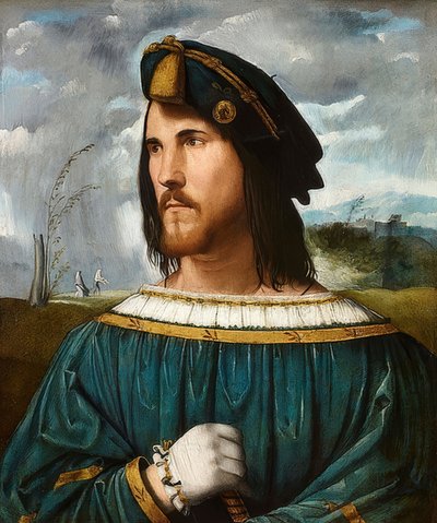 Portrait de Gentilhomme (dit César Borgia). Entre 1500 et 1524 - Altobello Melone