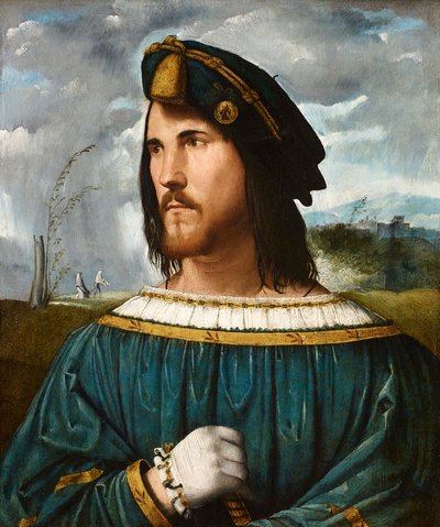 Portrait de Gentiluomo dit César Borgia, entre 1500 et 1524 - Altobello Melone